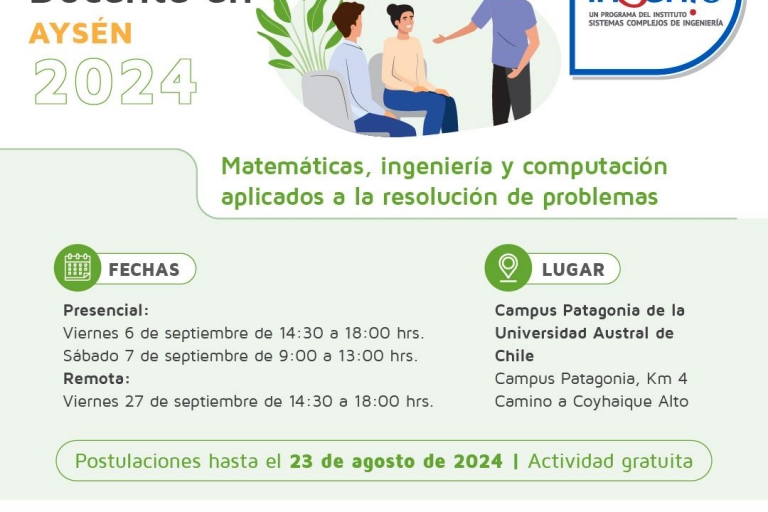 Inscríbete: Capacitación Docente gratuita para profesor@s de matemáticas en Aysén